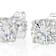 5.00ctw Diamond Simulant Stud Earrings In Sterling Silver