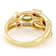 Multi-Garnet And White Zircon Ring In 18K Gold Over Sterling Silver 1.18ctw