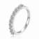 Round Moissanite Sterling Silver Anniversary Style Stackable Band Ring, 0.51ctw