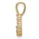 14K Yellow Gold Lab Grown Diamond Letter J Initial Pendant