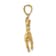 14k Yellow Gold 3D Horse Pendant