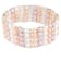 6-7mm Multicolor Cultured Freshwater Pearl Silver  Bracelet