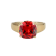 Red And White Cubic Zirconia 18k Yellow Gold Over Silver January
Birthstone Ring 7.23ctw