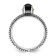 14K Yellow Gold Over Sterling Silver Stackable Expressions Onyx Antiqued Ring