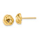 14k Yellow Gold Polished 9mm Love Knot Stud Earrings
