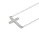 White Cubic Zirconia Platineve® Cross Necklace 1.11ctw