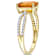 Madeira Citrine and Diamond 14K Yellow Gold Ring 1.7ctw