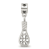 Sterling Silver Tennis Racket Dangle Bead