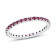 0.65ctw Ruby Eternity Band Ring in 14k White Gold