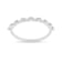 Rhodium Over Sterling Silver Lab Grown Diamond Stackable Half Eternity
Band Ring VS G-H