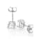 Lab-Grown Diamond Oval Stud Earrings In 14K White Gold 1.00ctw