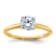 14K Yellow Gold With White Gold Accents 1 ct. G H I True Light Round
Moissanite Solitaire Ring