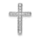 Rhodium Over 14K White Gold 1/6ct. Diamond Latin Cross Chain Slide