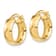 14k Yellow Gold 5/8" High Polished Hoop Earrings