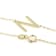Sideways Initial N Necklace In Solid 14K Yellow Gold 18 Inch