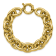 18K Yellow Gold 16.8mm Open Link Cable 8.5 inch Bracelet