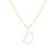 Letter D Initial Cultured Freshwater Pearl 18K Gold Over Sterling Silver
Pendant With  18" Chain