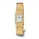 Charles Hubert Gold-finish White Dial Quartz Watch