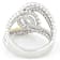 Contemporary Lab-Grown Diamond Rope-Motif Bypass Ring 0.20ctw In
Two-Tone Gold
