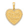 14k Yellow Gold Textured Reversible For My Sister-Friends Forever Pendant