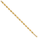 14K Yellow Gold Polished and Satin Puffed Circles Bracelet