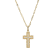 White Cubic Zirconia 18k Yellow Gold Over Sterling Silver Cross Pendant
With Chain 0.25ctw