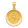14k Yellow Gold Satin Holy Communion Medal Pendant