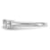 Rhodium Over 14K White Gold Lab Grown Diamond SI1/SI2, G H I, 3-Stone
Engagement Ring
