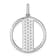 14K White Gold Gatsby Diamond Initial I Charm
