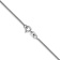 14k White Gold 1mm Solid Polished Wheat Chain 22 Inches