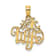 14K Yellow Gold Number 1 WIFE Charm
