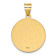 14k Yellow Gold Polished and Satin St. Kateri Medal Pendant