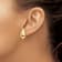 14k Yellow Gold Polished Teardrop Stud Earrings
