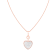 3-3½mm Cultured Freshwater, Mother of Pearl and Cubic Zirconia Rhodium
Over Sterling Silver Pendant
