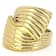 Gold-Tone Wide Bypass Ring