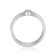 White Sapphire and White Topaz Sterling Silver Multi-Row Band Ring, 0.35ctw
