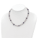 Rhodium Over Sterling Silver Multi-color Freshwater Pearl
Necklace/Bracelet/Earring Set