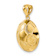 14k Yellow Gold Textured Soccer Ball Pendant