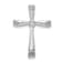 Rhodium Over 14k White Gold Diamond Cross Chain Slide Pendant