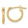 14K Yellow Gold Polished Hoop Earrings