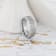 OPTIMUS Raised Center with Brush Finish Tungsten Ring 8mm