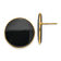 14K Yellow Gold 21mm Black Onyx Stud Earrings