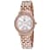 Roberto Bianci Women's Valentini White Dial, Rose Stainless Steel Watch