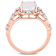 Opal, White Sapphire and Diamond 10K Rose Gold Ring 1.85ctw