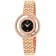 Christian Van Sant Women's Gracieuse Black Dial, Rose Stainless Steel Watch