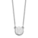 Rhodium Over 14k White Gold Tiny Circle Block Letter H Initial Pendant
Cable Link 18 Inch Necklace