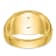 10K Two-Tone Yellow and White Gold Men's Textured and Black Enamel Past
Master Masonic Ring