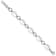 Rhodium Over Sterling Silver Diamond-cut Link  with 1-inch Extension Bracelet
