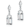 Cascading CZ Drop Earrings In Sterling Silver