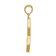 14k Yellow Gold Polished and Textured Star of David Pendant